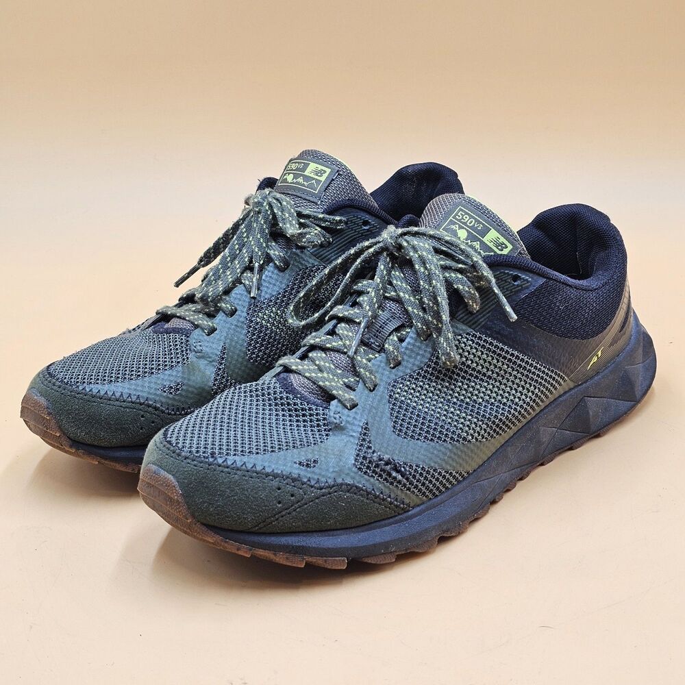 New Balance Womens 590 V3 All Terrain Trail Running Shoes Green/Black Size 10.5